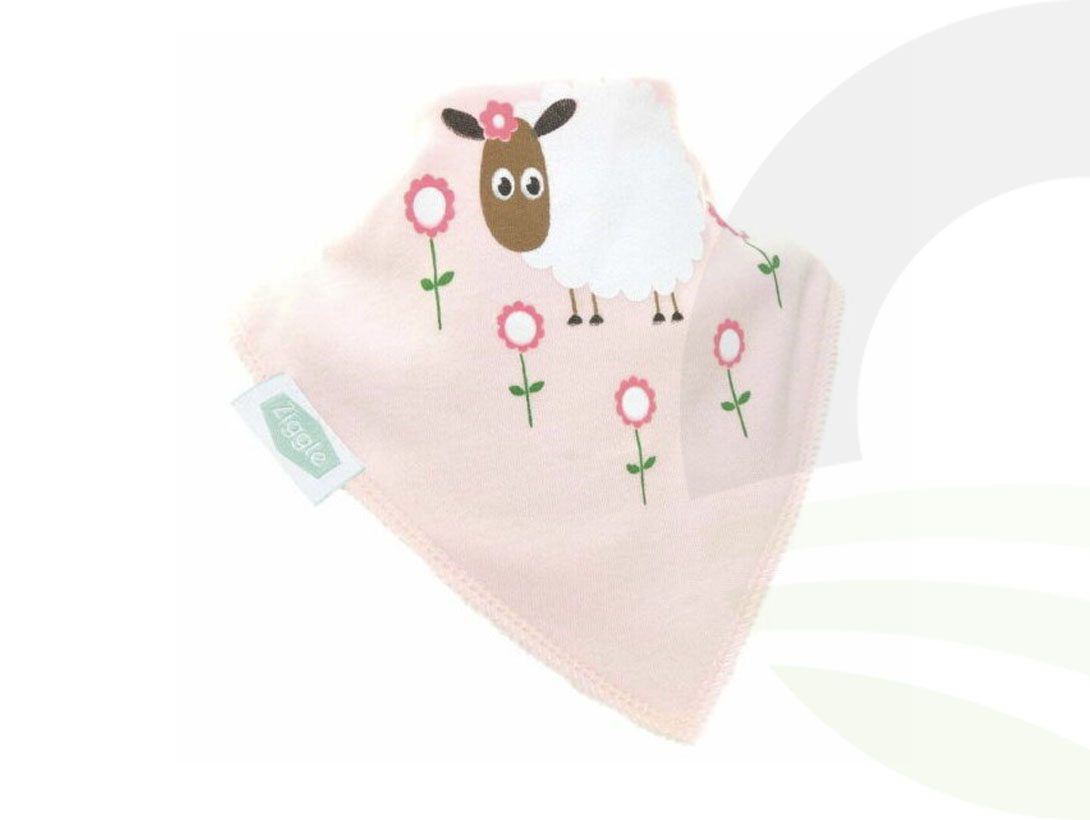 Cute Pink Sheep Bib
