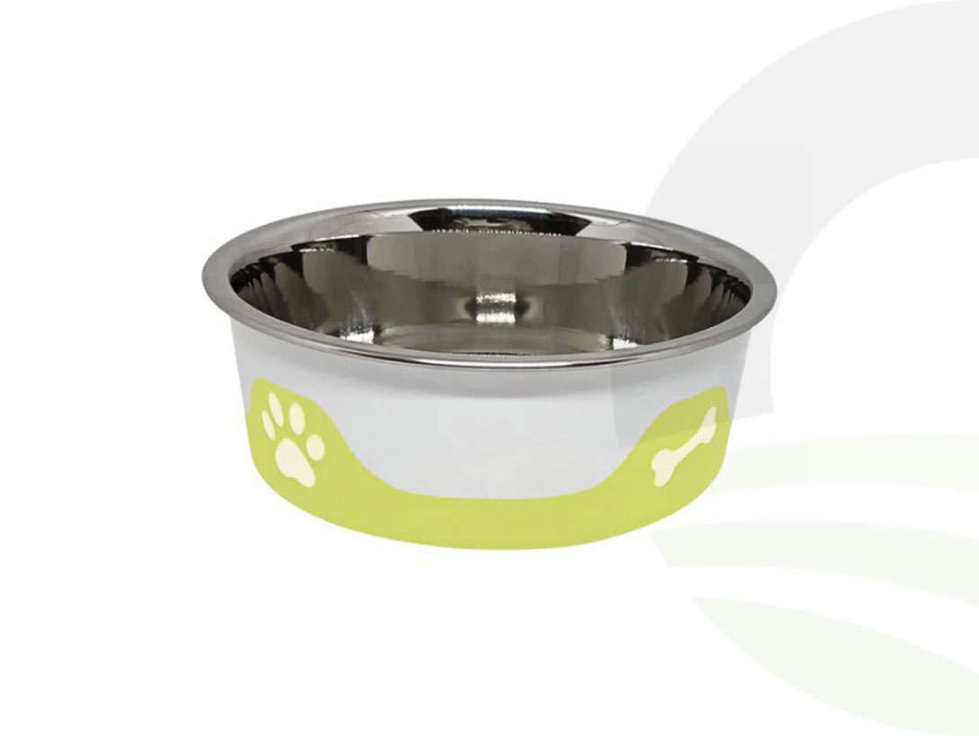 ThermaCool Dog Bowl Olive Green S (Size: S)