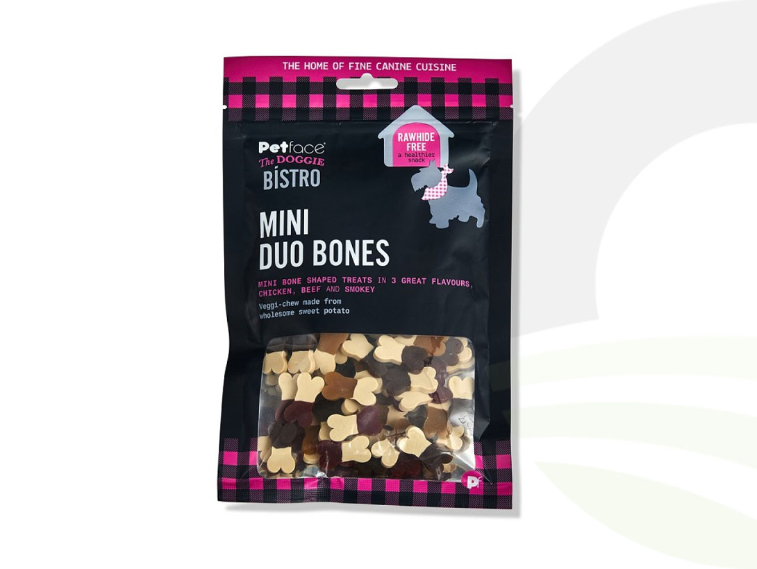 Doggie Bistro Mini Duo Bones Dog Treats 125g