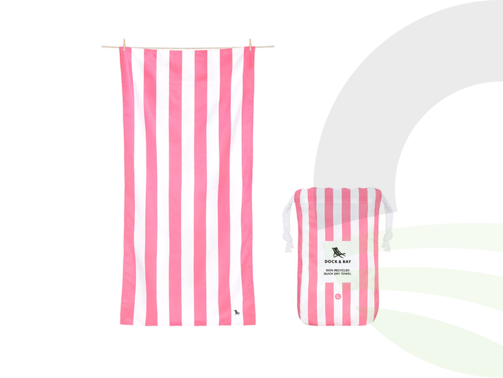 Dock & Bay Phi Phi Pink XL Quick Dry Towel