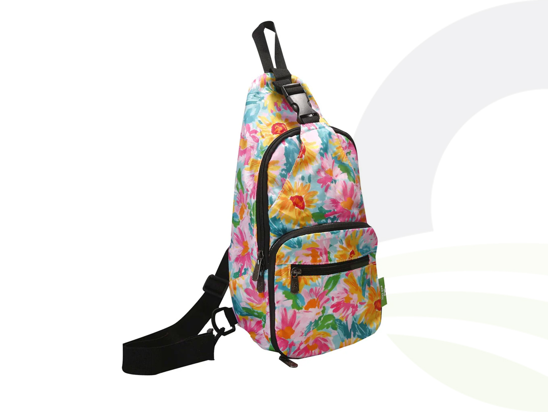 Blue Sunflower Crossbody Bag