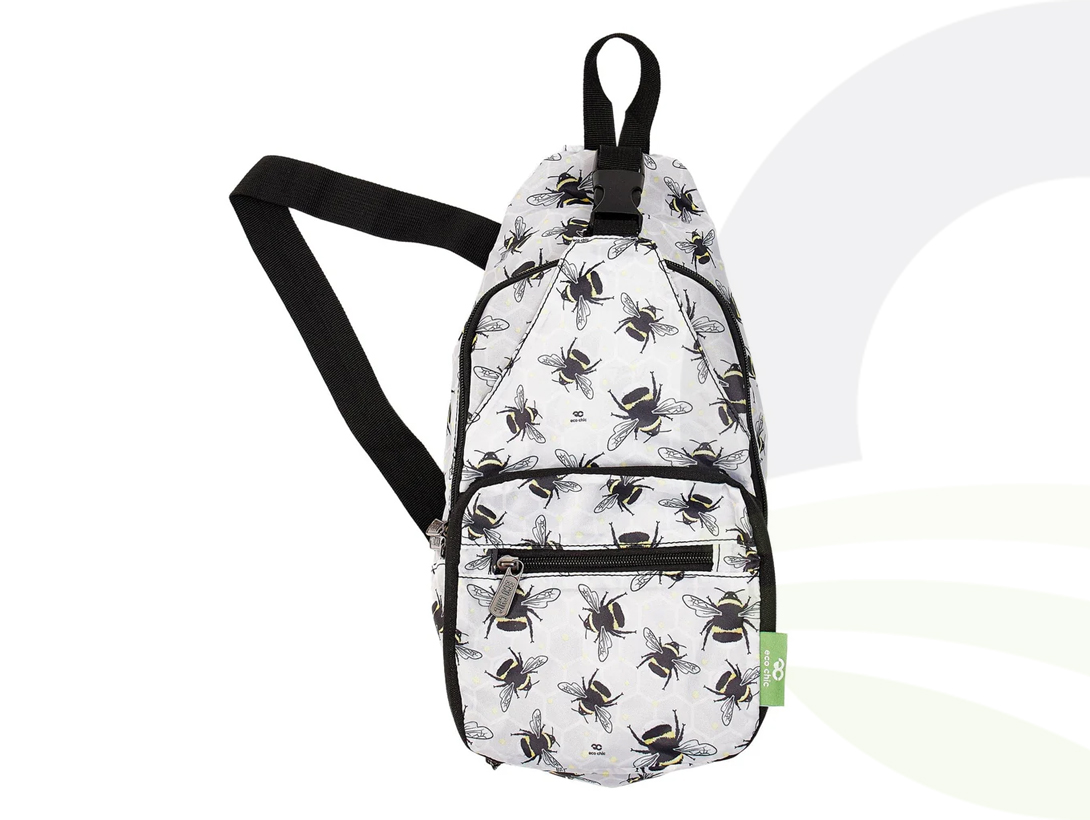 Grey Bumble Bee Crossbody Bag