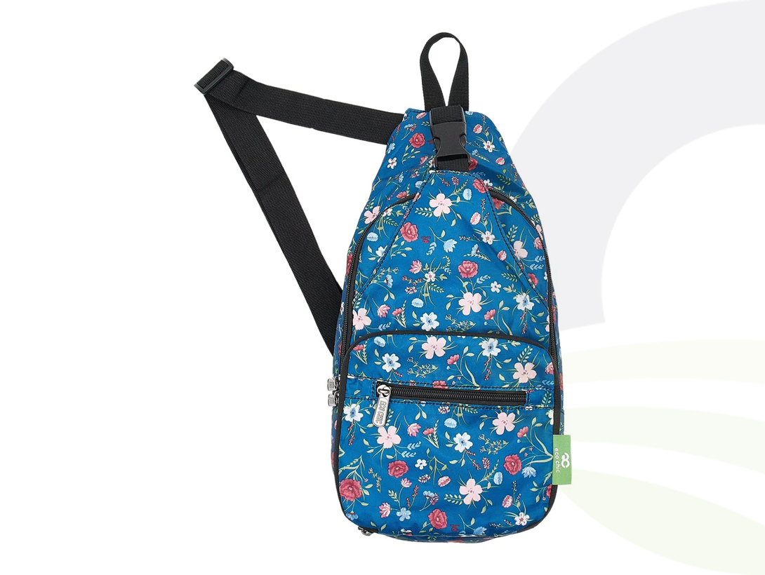 Navy Floral Crossbody Bag