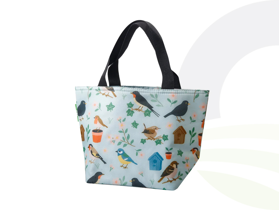 Green Garden Birds Lunch Bag