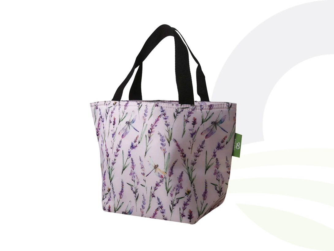 Lilac Lavender With Dragonfly Lunch Bag