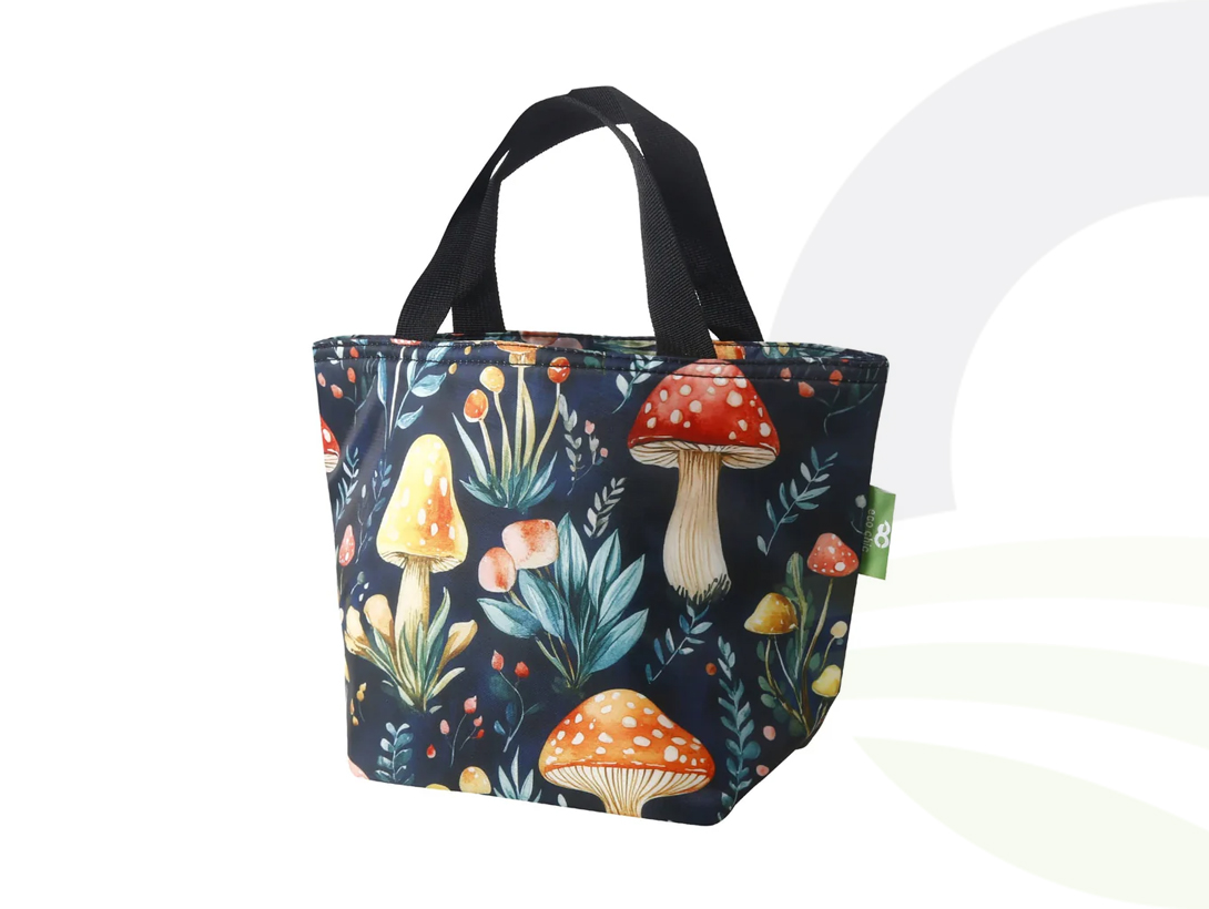 Black Toadstool Lunch Bag