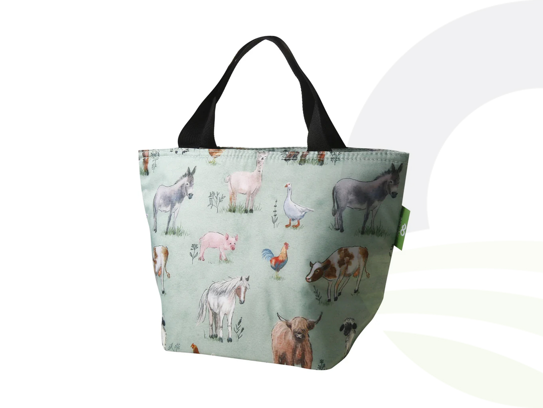 Sage Farm Animals Lunch Bag