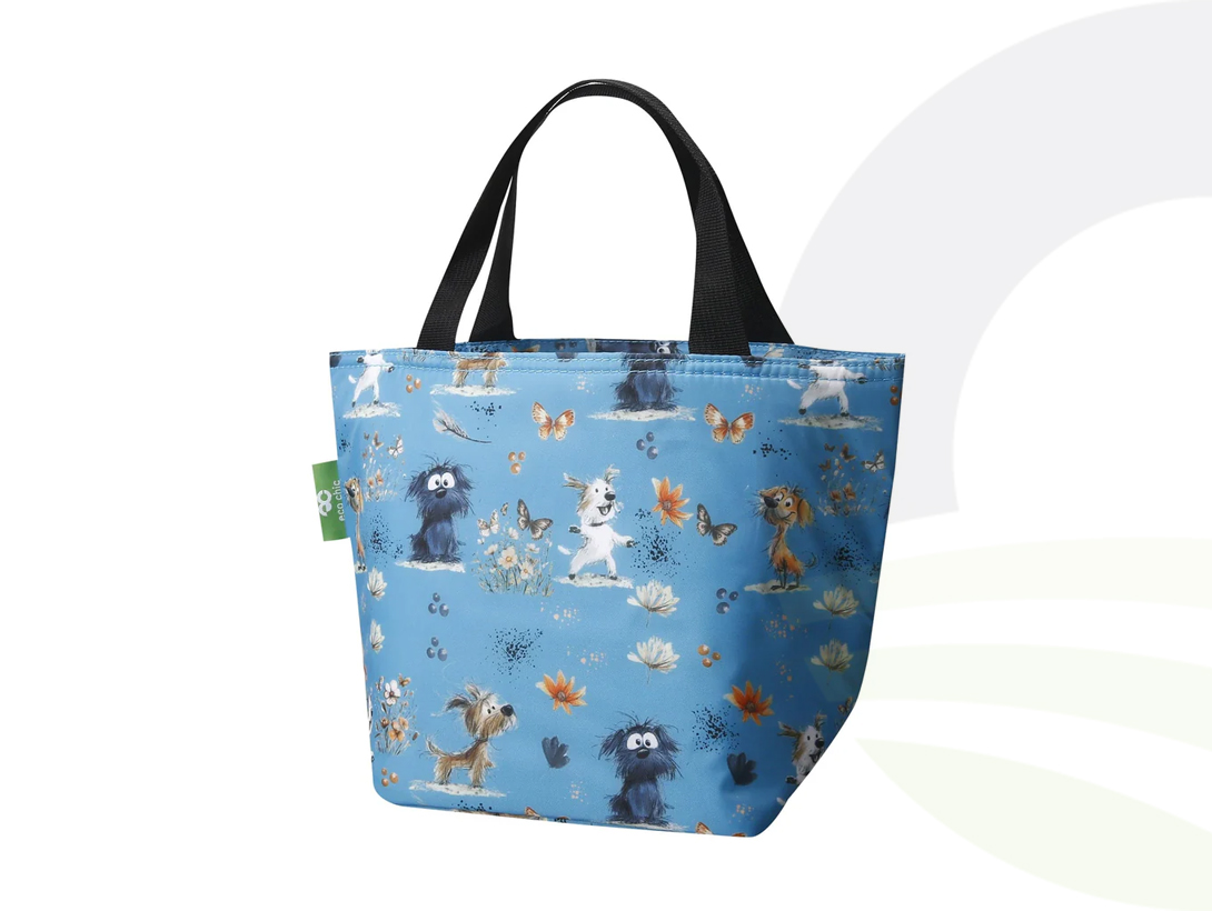 Blue Whimsy Dogs Lunch Bag