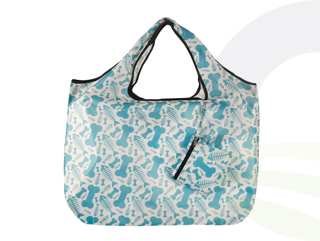 Fish Bone Large Shopping Bag 