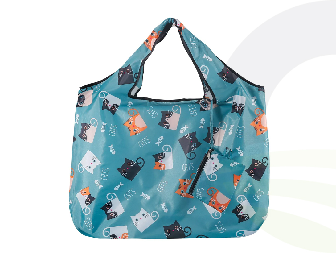 Cartoon Cat Large Shopping Bag 