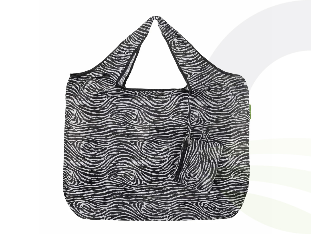 Zebra Stripes Large Shopping Bag 
