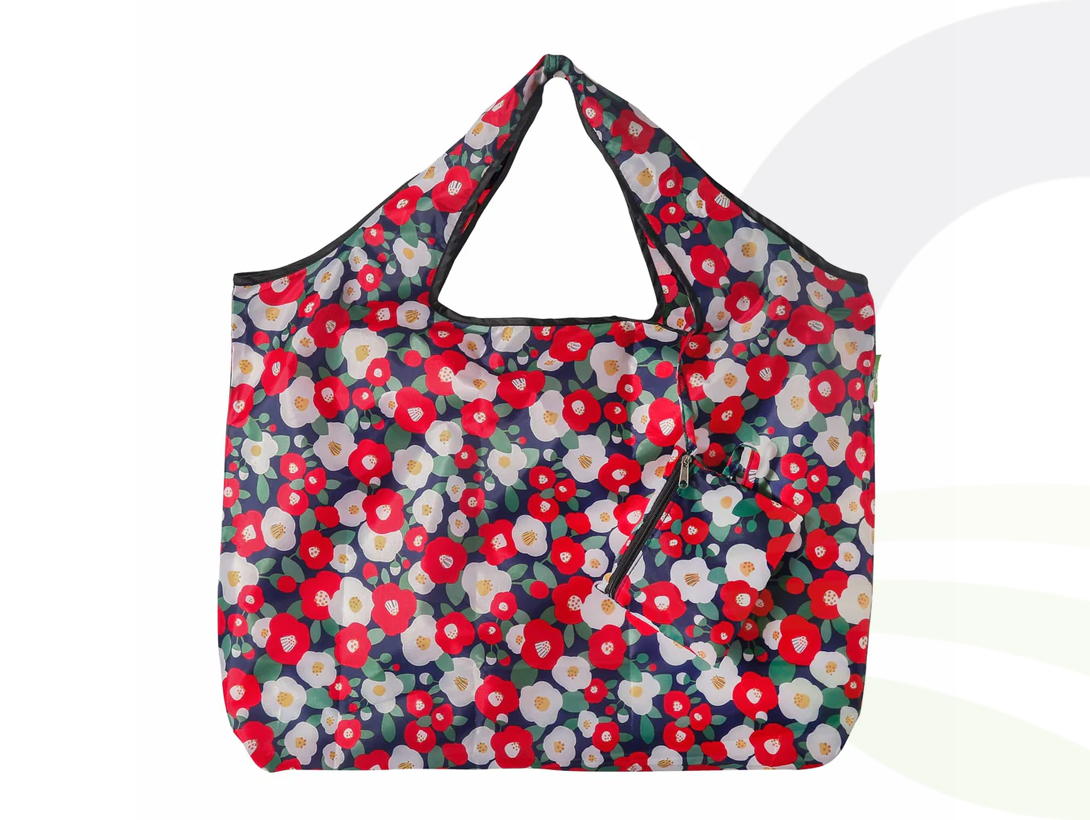 Abstract Poppy Large Shopping Bag 