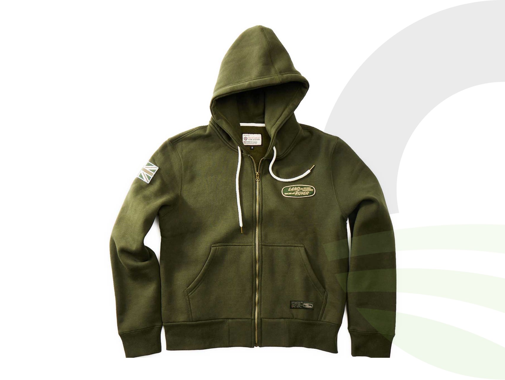 Land Rover Full Zip Hoody Bronze Green XL