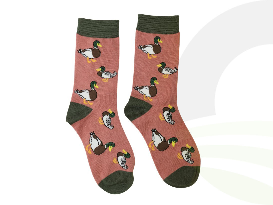 Jess & Lou Pink Darling Duck Socks (Size: Pink Duck)