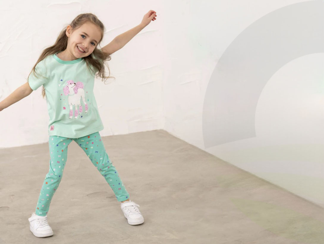 Mollie Leggings 6-7 Tiffany Print (Size: 6-7)