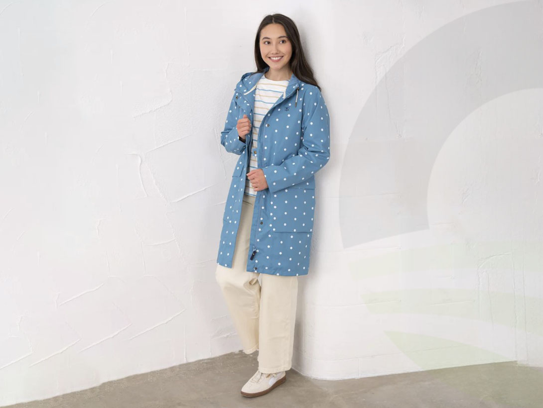 Ladies Beachcomber Long II 20 Blue Dot (Size: 20)