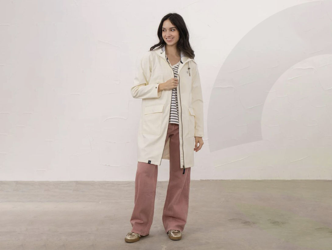 Ladies Lucy Long Coat 12 Coconut (Size: 12)