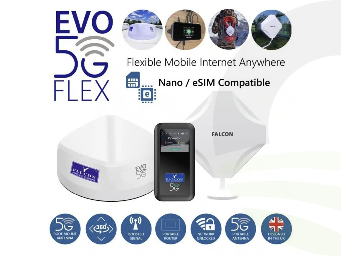 Falcon EVO 5G Flex Roof Mounted & Portable Internet