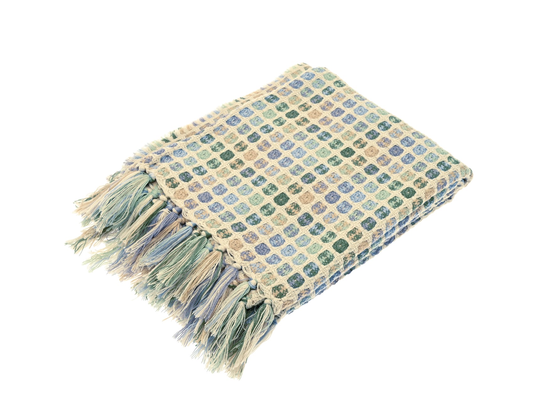 Walton&Co Olive Cornflower Kielder Throw