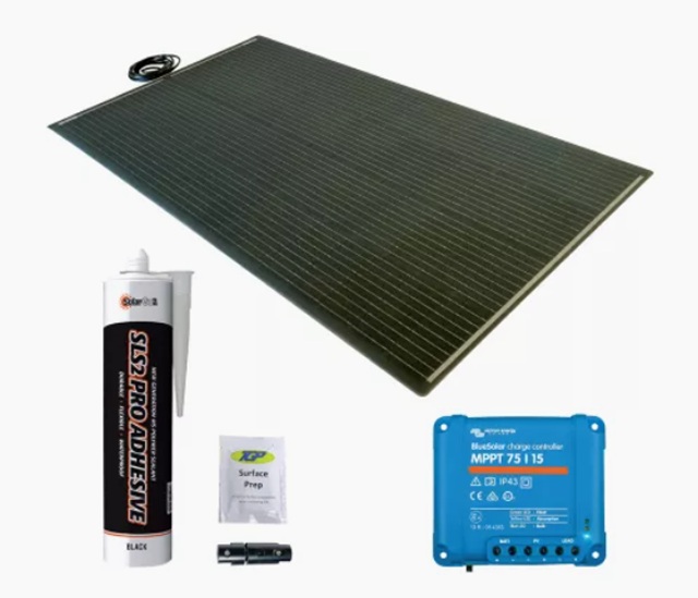 250w Black Flexi Kit Rear Exit C/w Victron Blue
