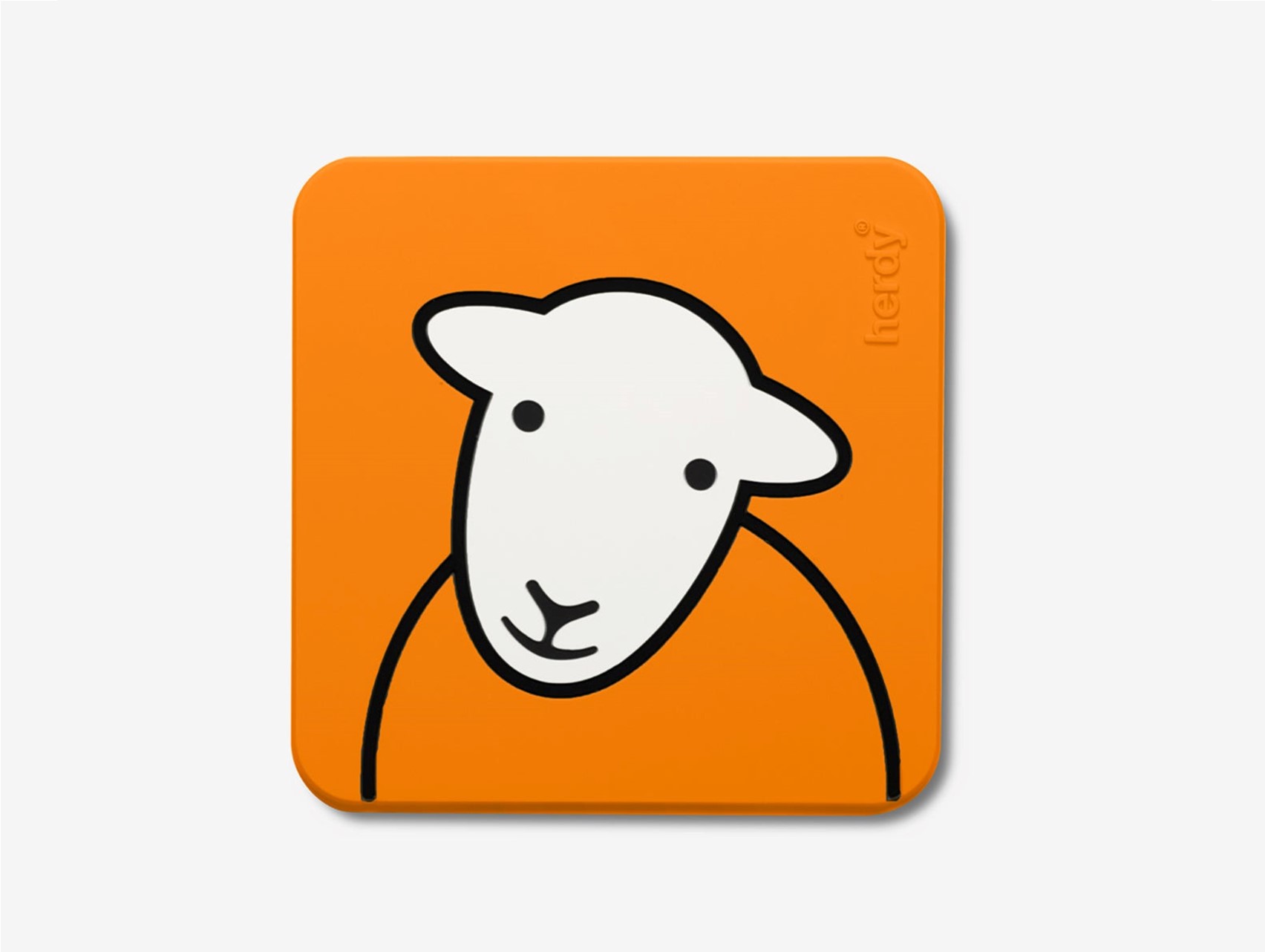 Herdy Hello Coaster Orange