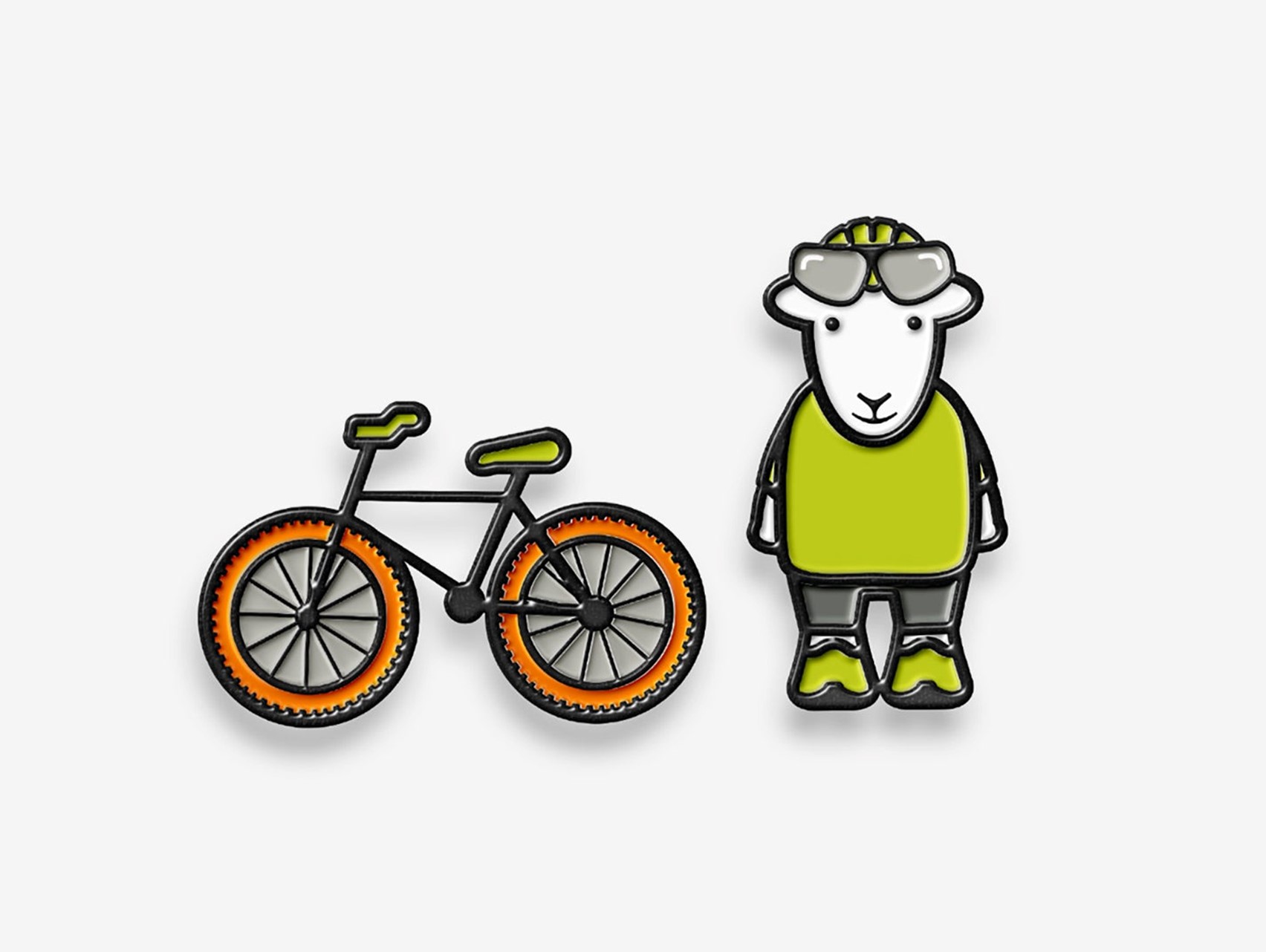 Herdy Cyclist Badge Set
