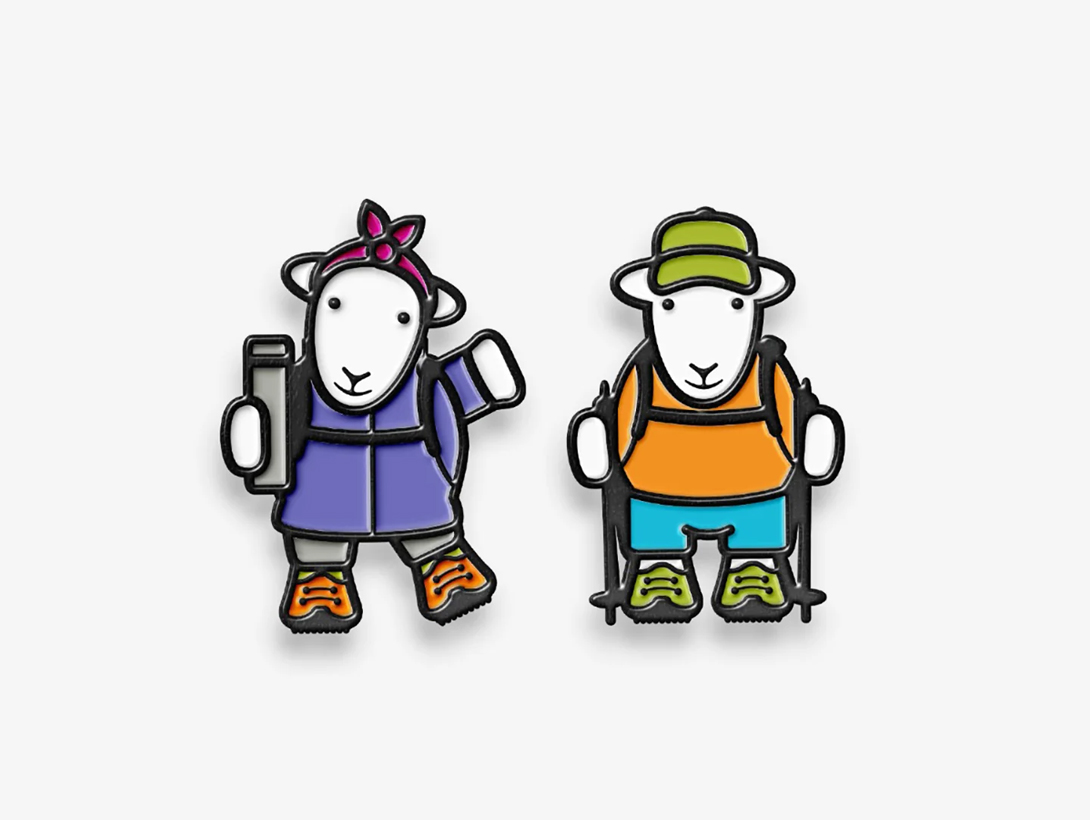 Herdy Joe & Flo Badge Set
