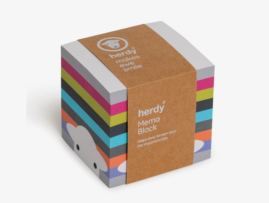 Herdy Peep Stripe Memo Block