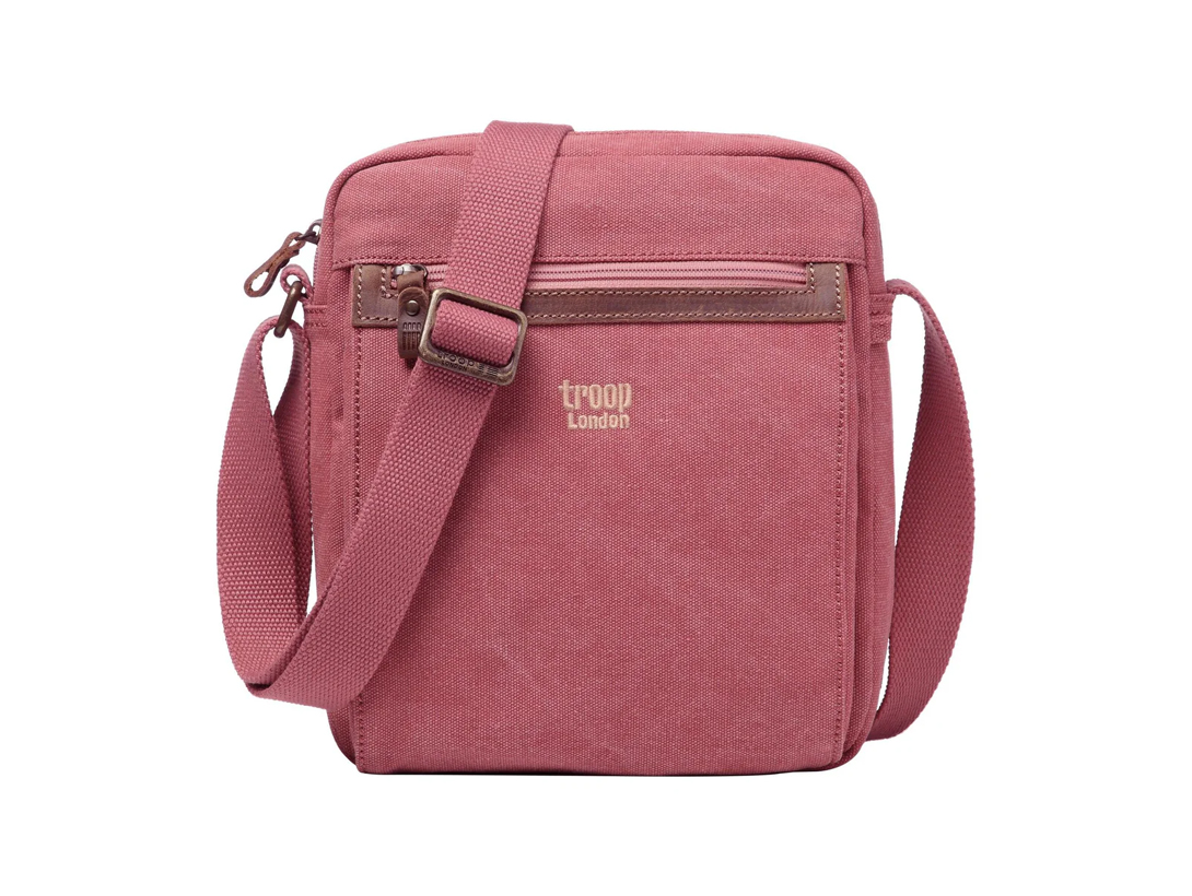Troop Pink Canvas Crossbody Bag