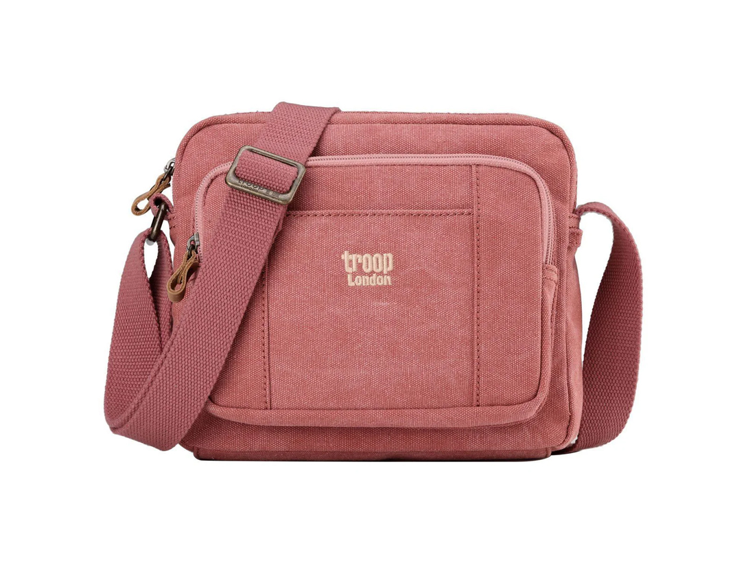 Troop Pink Lightweight Canvas Crossbody Bag