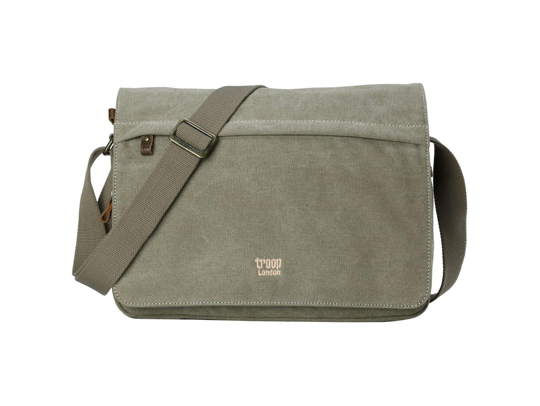 Troop Khaki Classic Canvas Messenger Bag