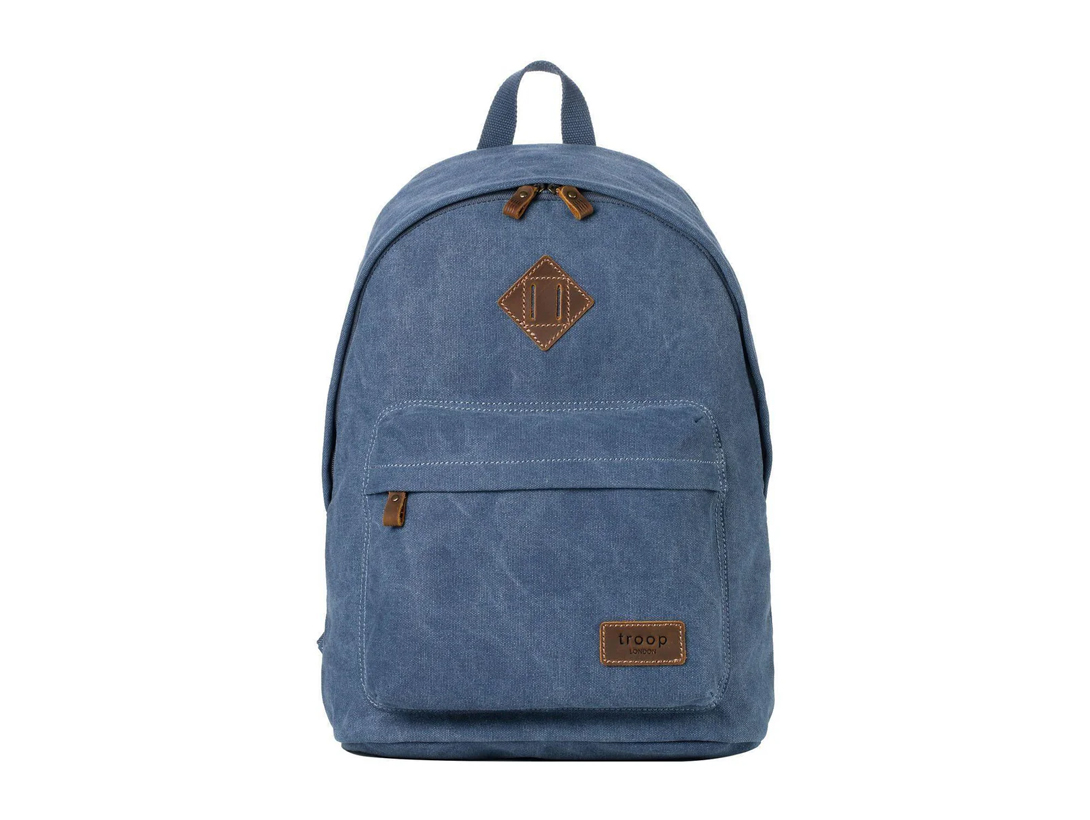 Troop Blue Heritage Canvas Casual Daypack
