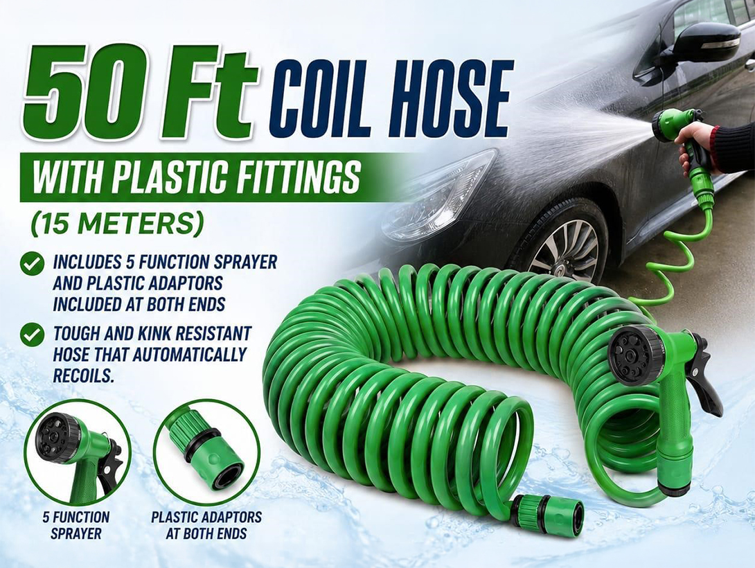 50ft Coil Hose