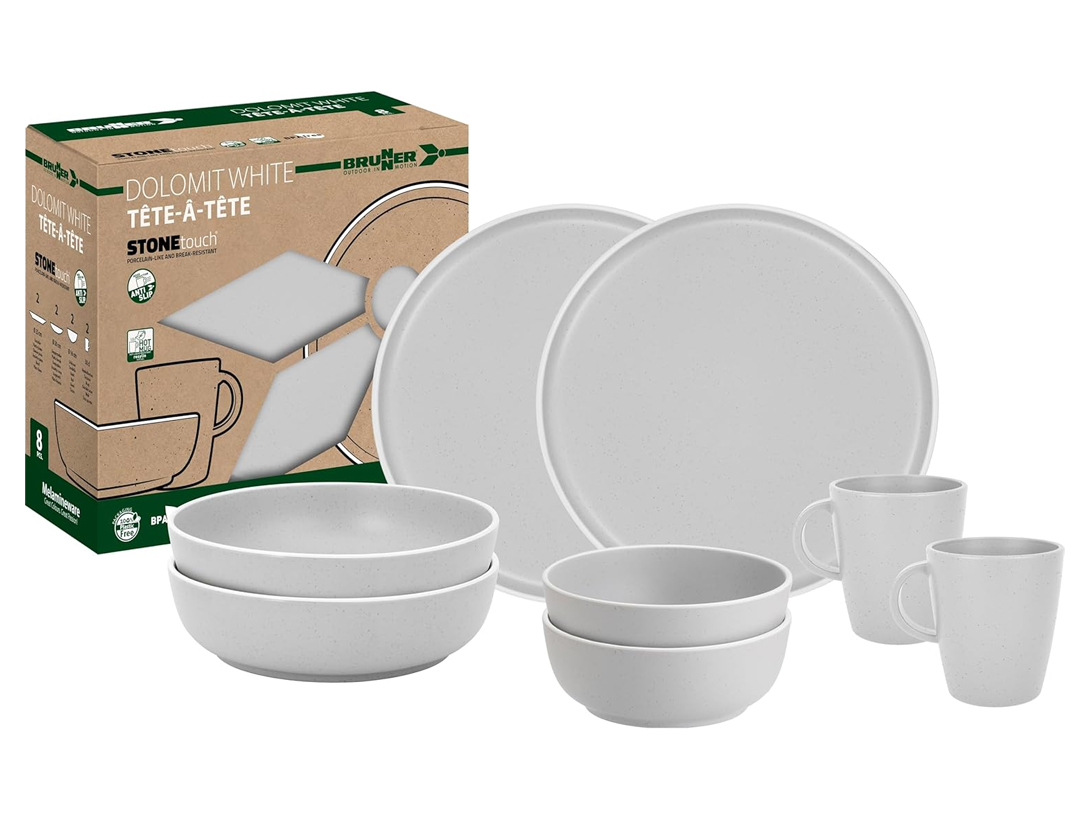 Brunner Set T&ecirc;te-&agrave;-t&ecirc;te Dolomit White 8 Pcs