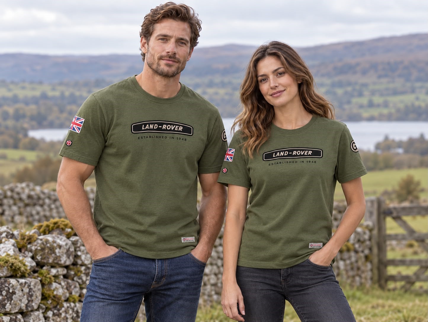 Land Rover Series 3 S/Sleeve T-Shirt Khaki XL