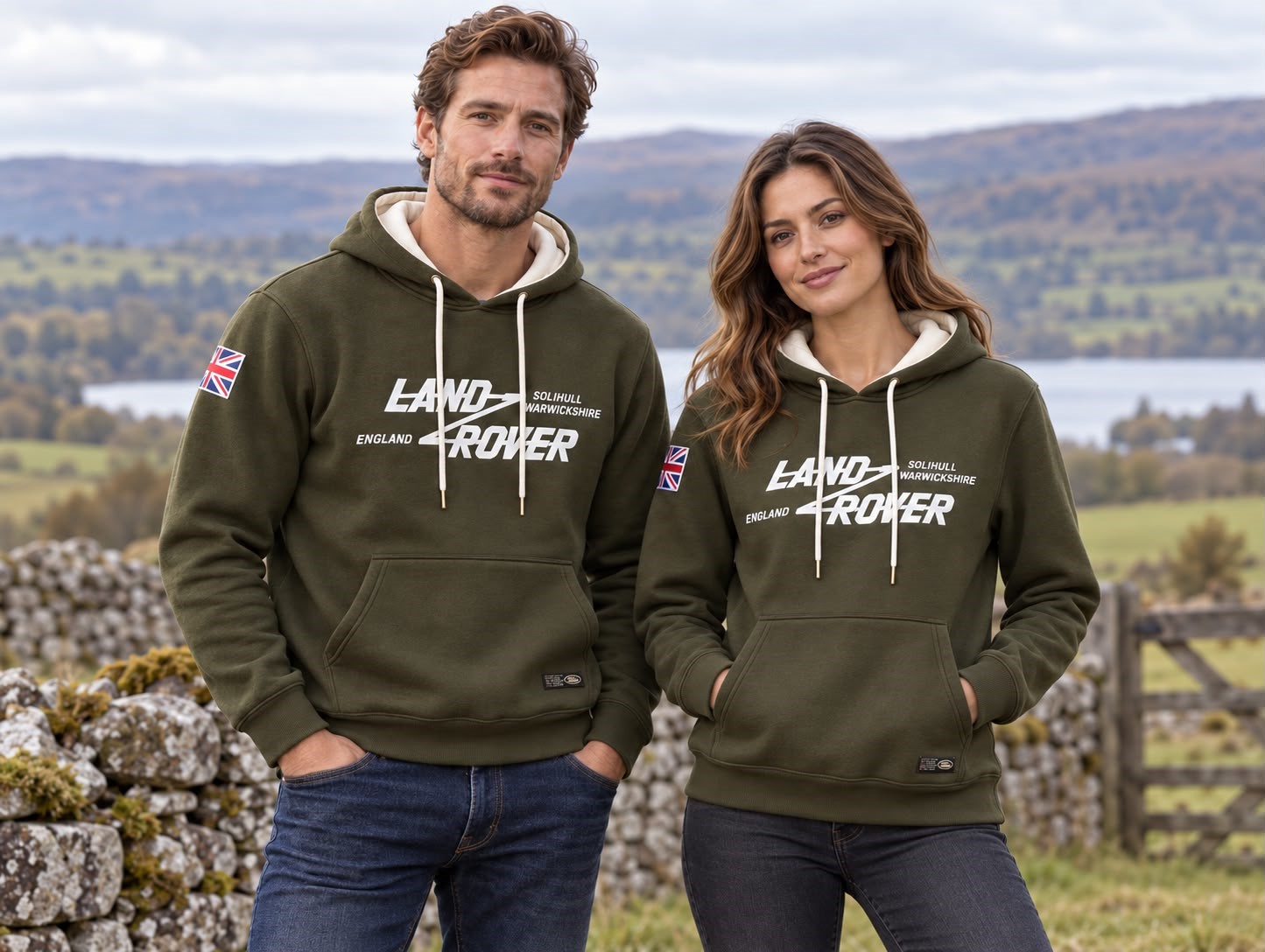 Land Rover Pullover Hoody Bronze Green XL