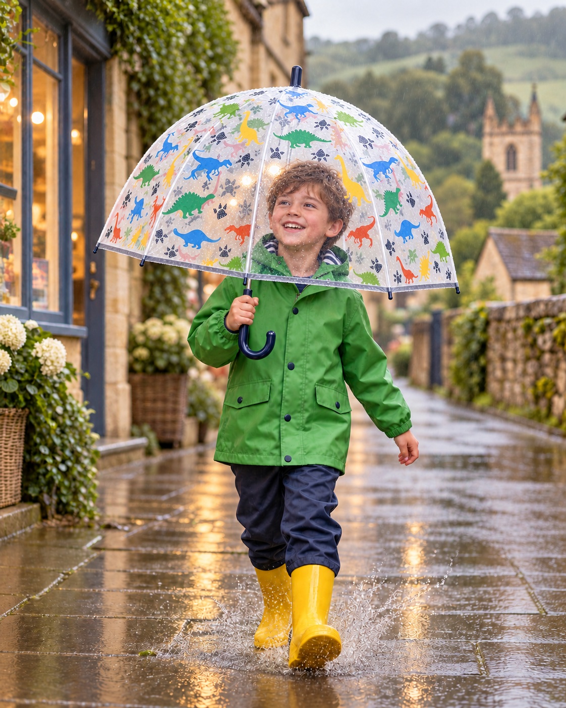 Childrens Dinosaur Dome Umbrella