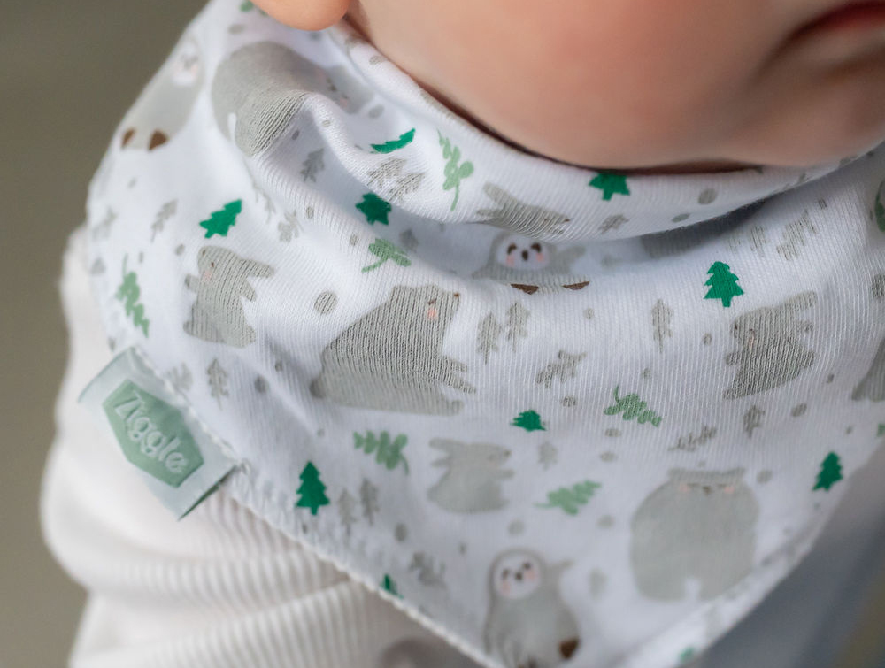 Winter Animals Print Bib