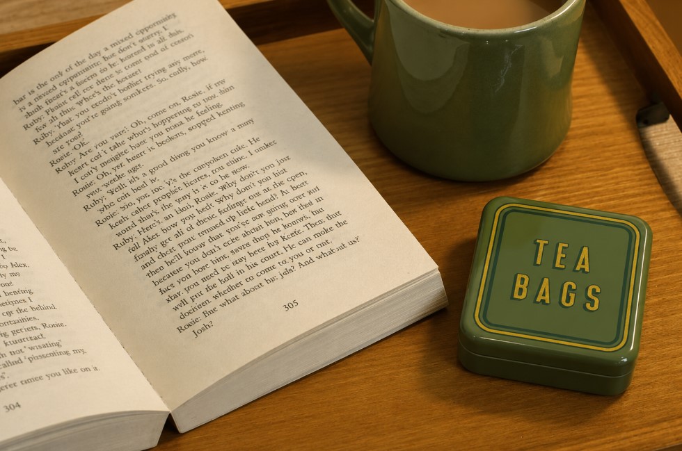 TINIT Tea Bags Tin Olive Green