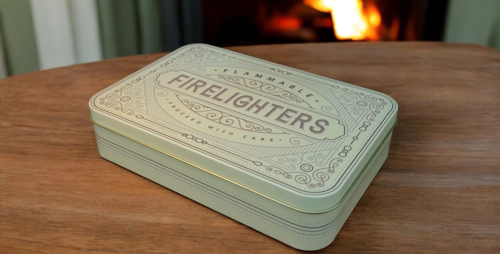 TINIT Firelighters Tin Cream Traditional