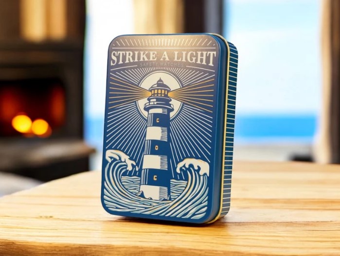 TINIT Matches Tin Strike A Light