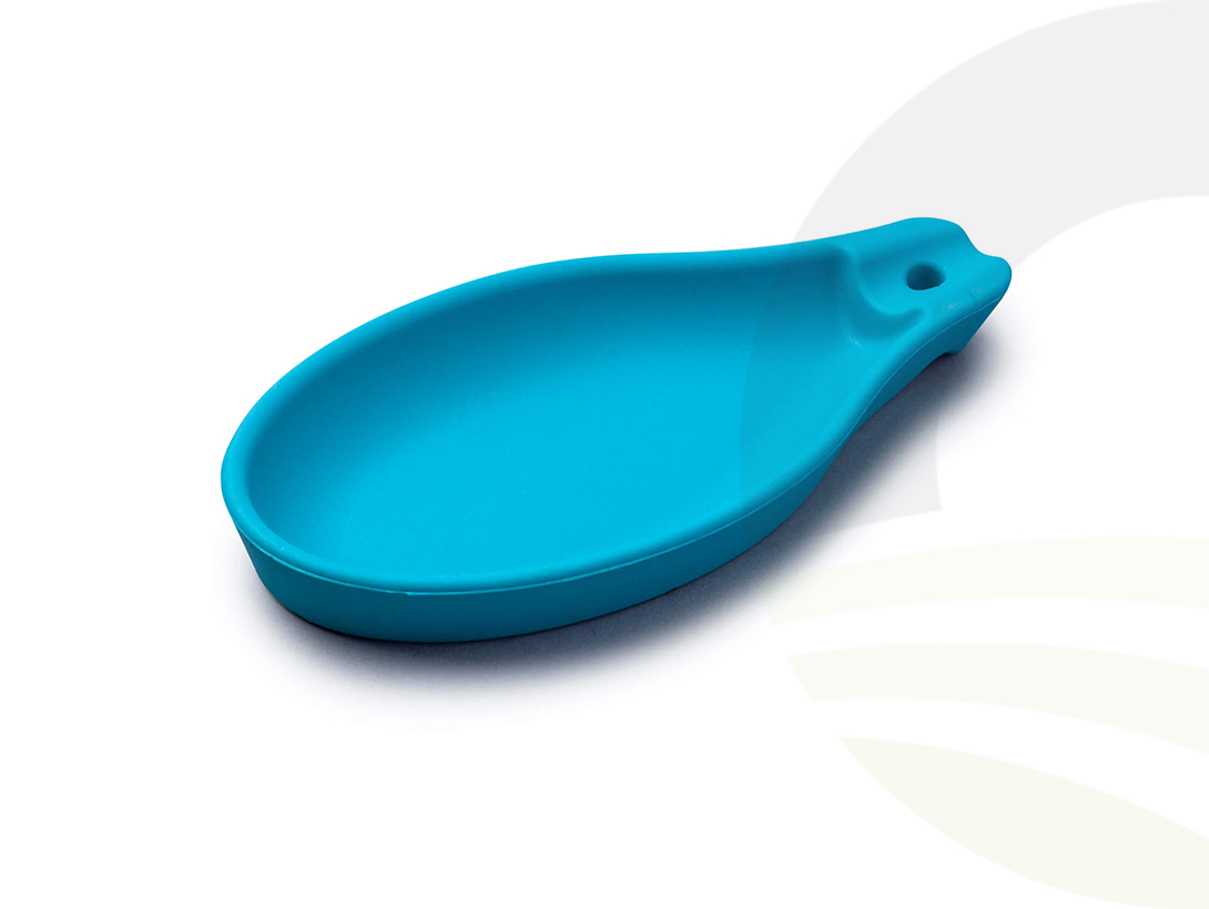 Spoon Rest Silicone Aqua (Colour: Aqua)